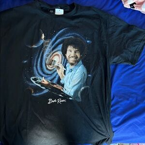 Black Short-Sleeve Graphic Tee featuring Signature Artist Print